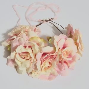 Ladies/Kids Beautiful Silk Flower Crown- Flower Girl's Headwear/Headband